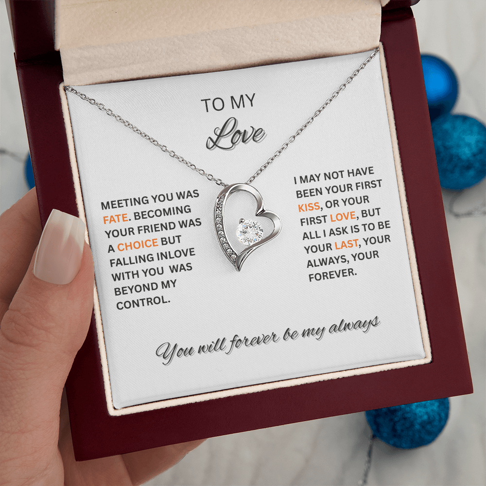 Forever Love Necklace - Personalized To My Love