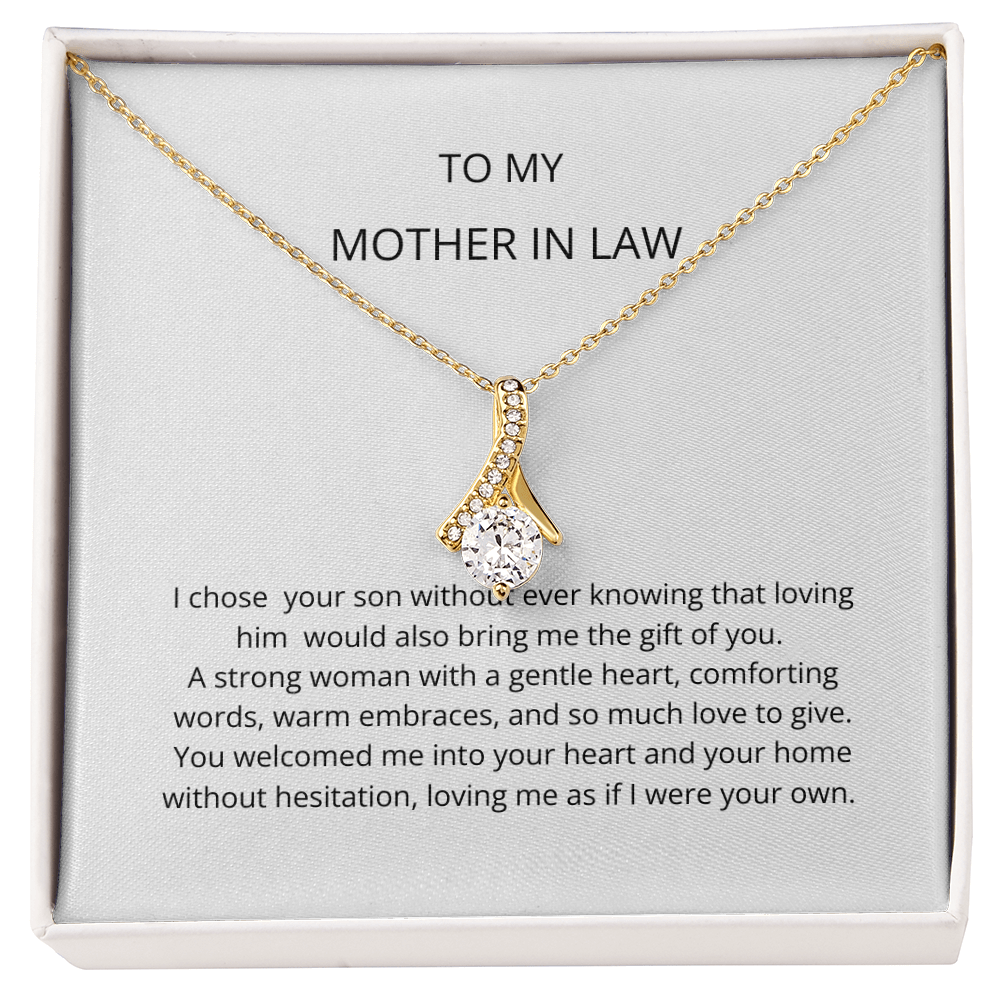 Mother In Law Gift (I Chose Your Son) Alluring Beauty Necklace