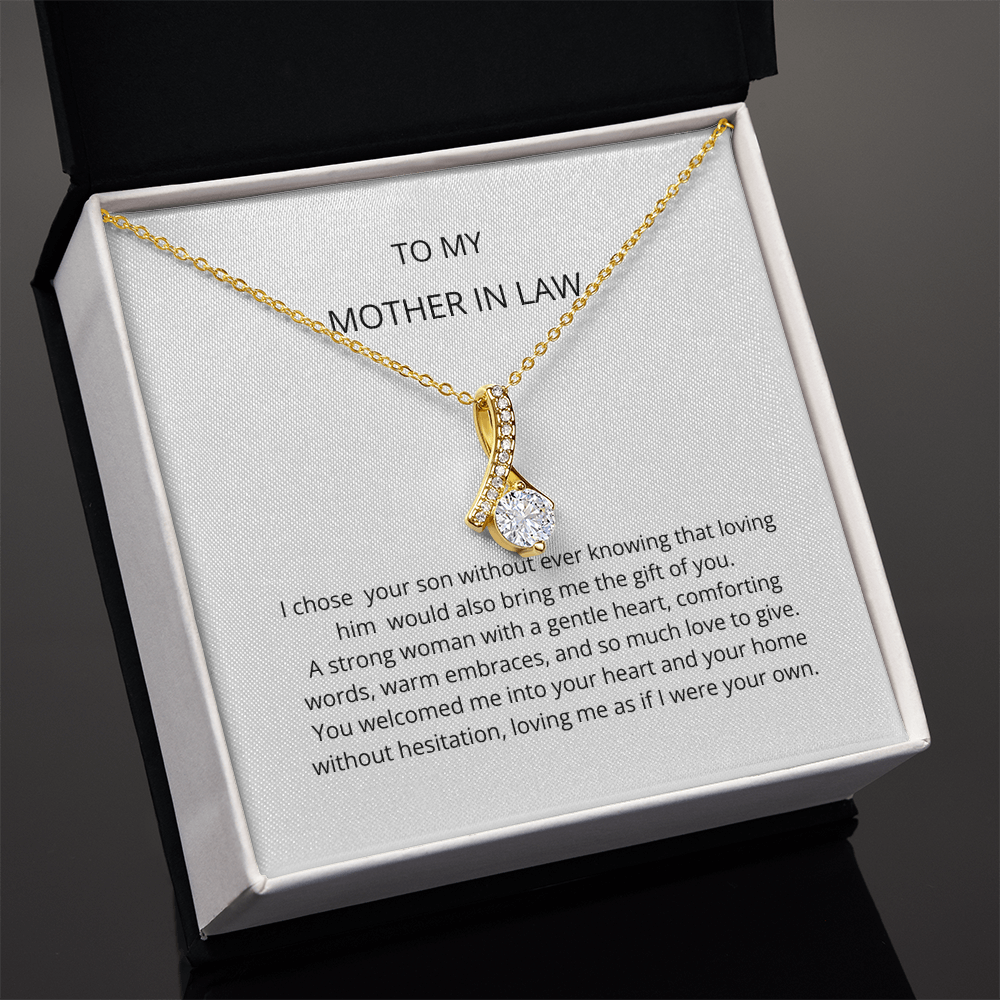 Mother In Law Gift (I Chose Your Son) Alluring Beauty Necklace