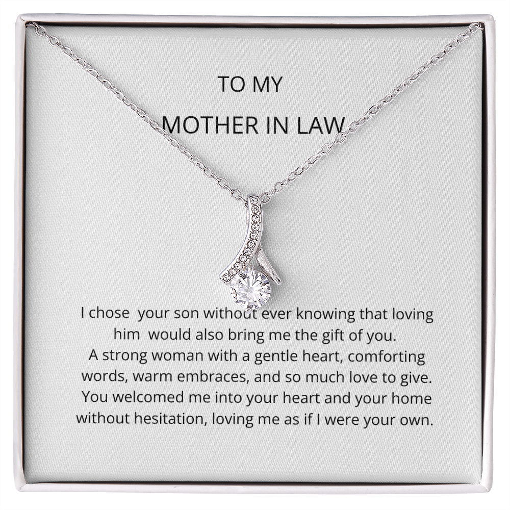 Mother In Law Gift (I Chose Your Son) Alluring Beauty Necklace