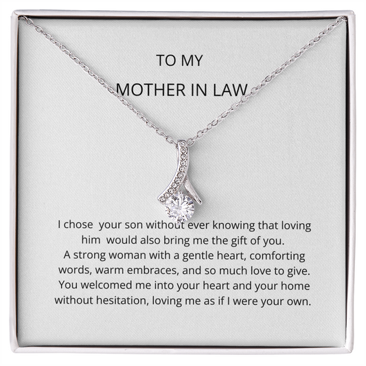 Mother In Law Gift (I Chose Your Son) Alluring Beauty Necklace