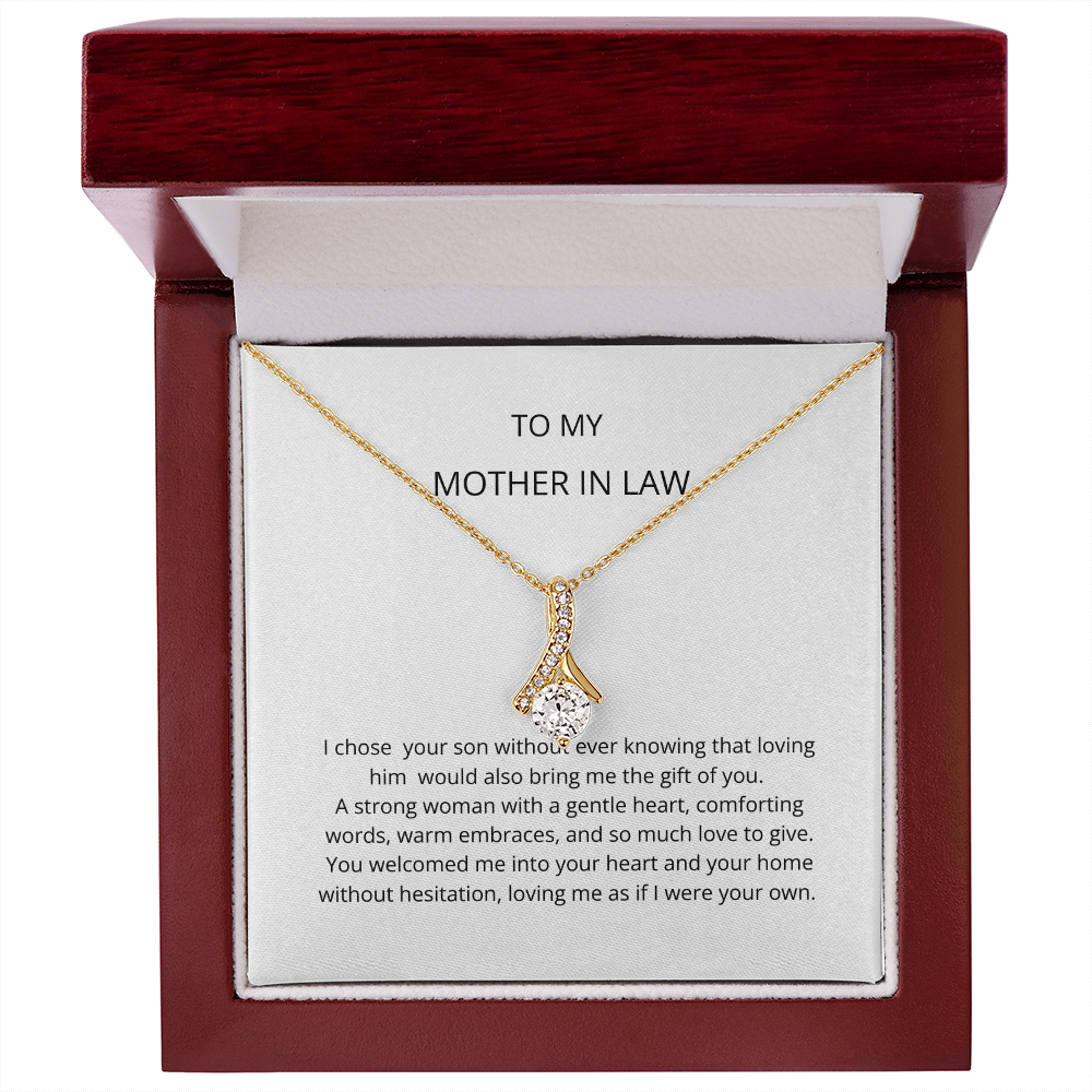 Mother In Law Gift (I Chose Your Son) Alluring Beauty Necklace