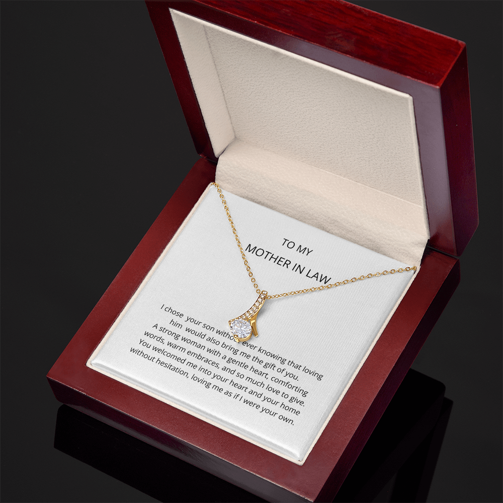 Mother In Law Gift (I Chose Your Son) Alluring Beauty Necklace