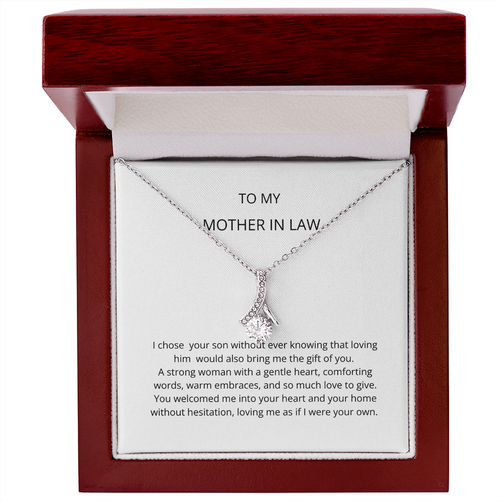 Mother In Law Gift (I Chose Your Son) Alluring Beauty Necklace