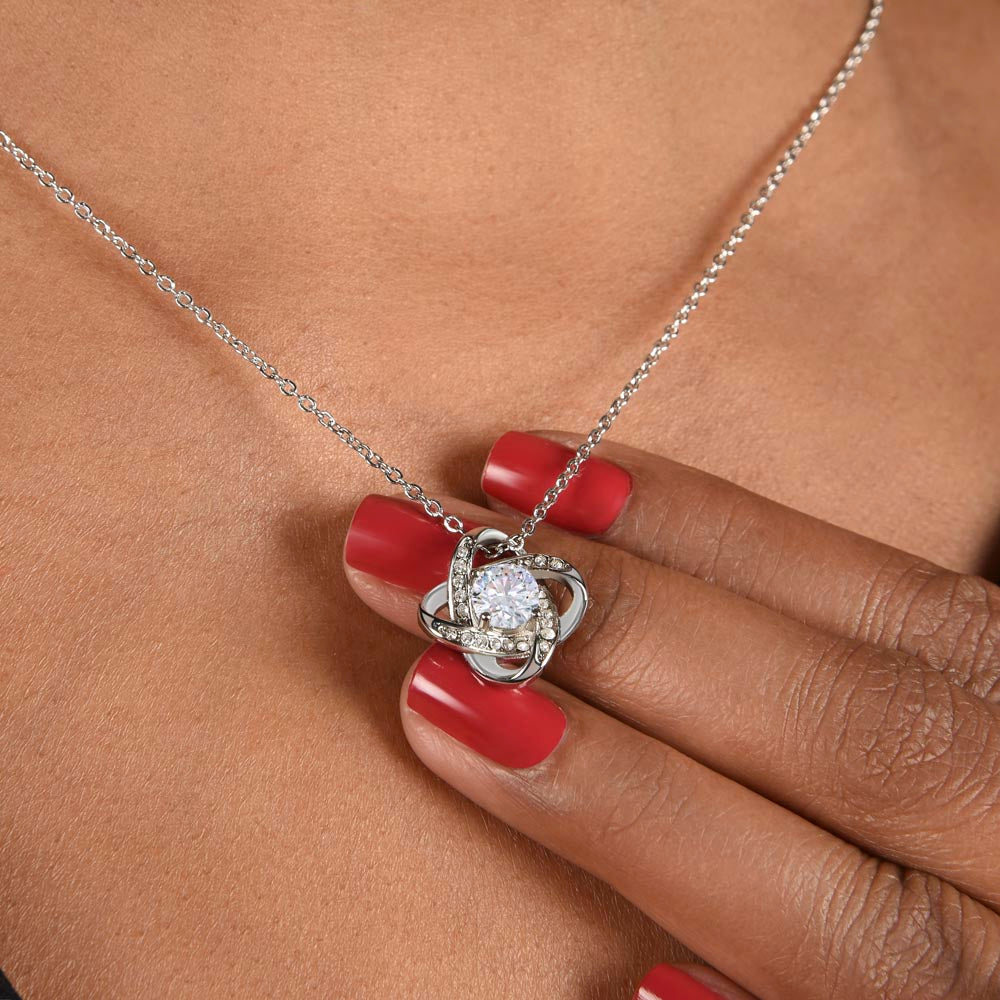 To My Wife - Personalized Love Knot Necklace