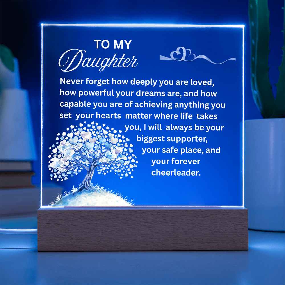 To My Daughter Personalized Acrylic Plaque