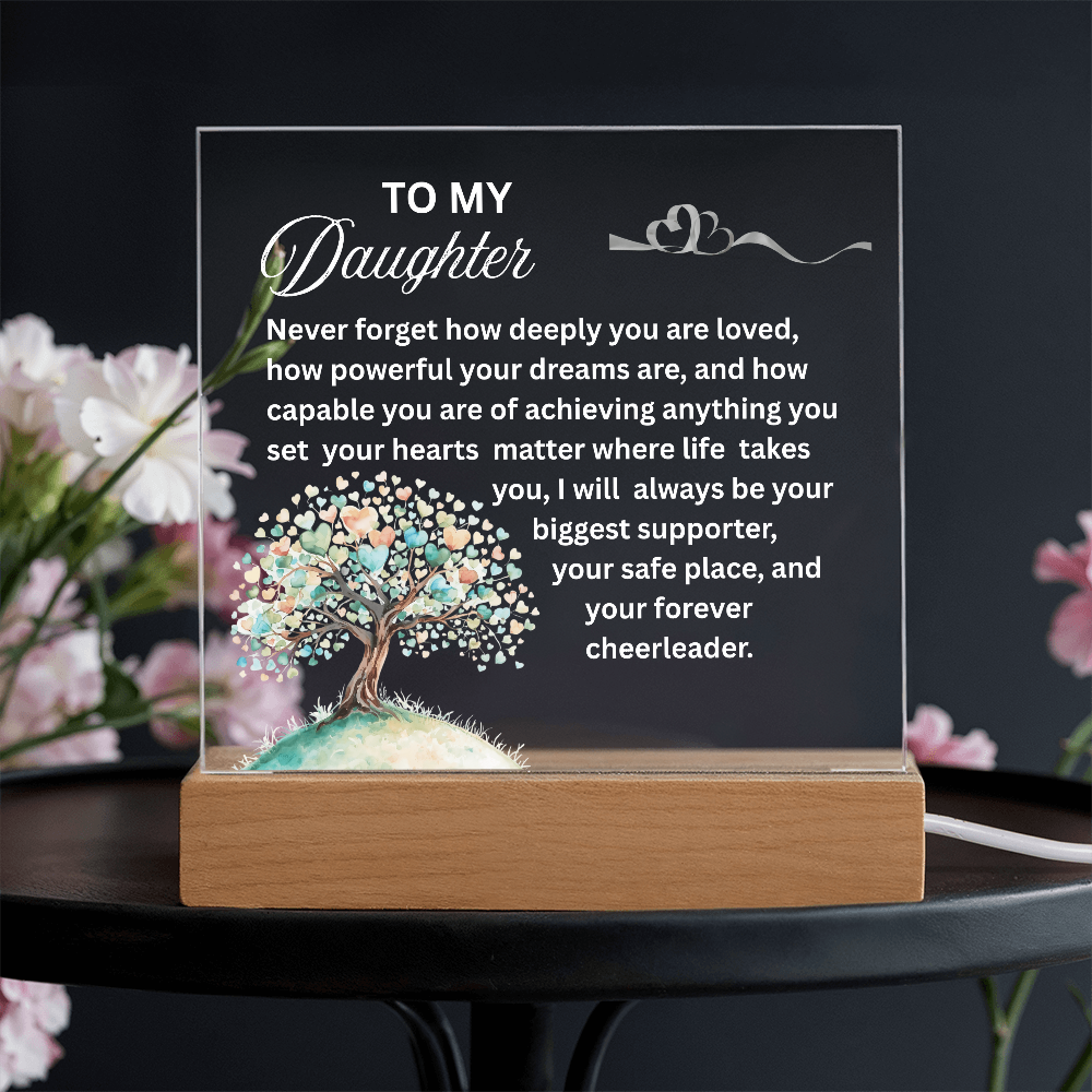 To My Daughter Personalized Acrylic Plaque
