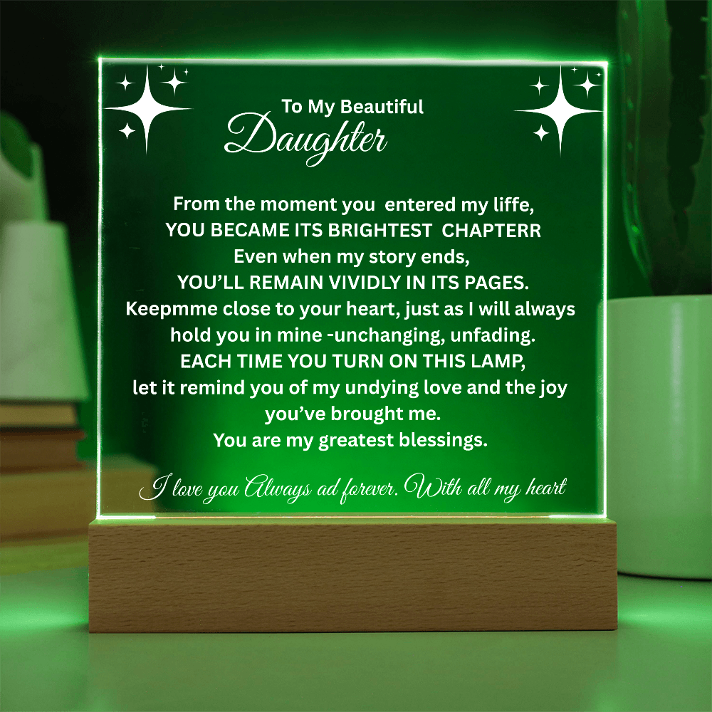 To My Daughter, Brightest Chapter
