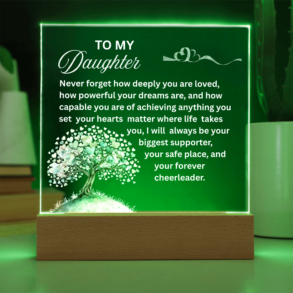 To My Daughter Personalized Acrylic Plaque