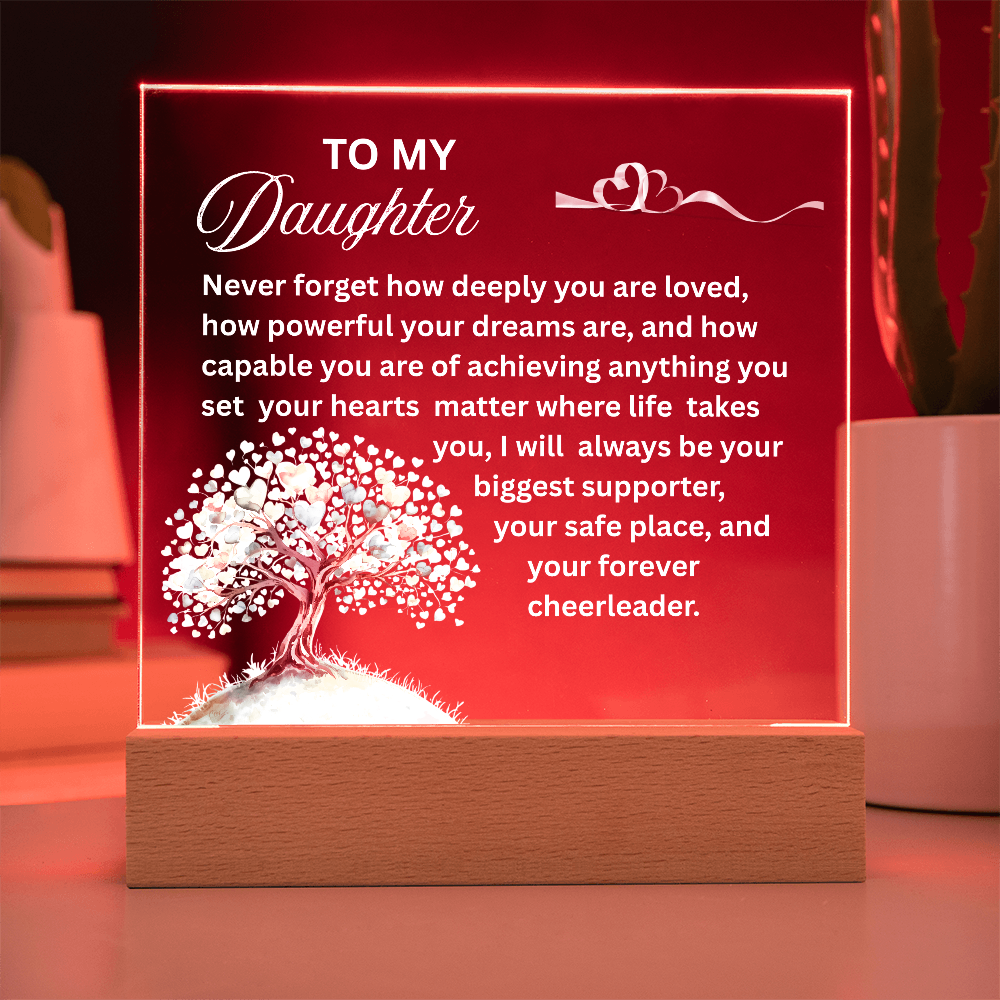 To My Daughter Personalized Acrylic Plaque