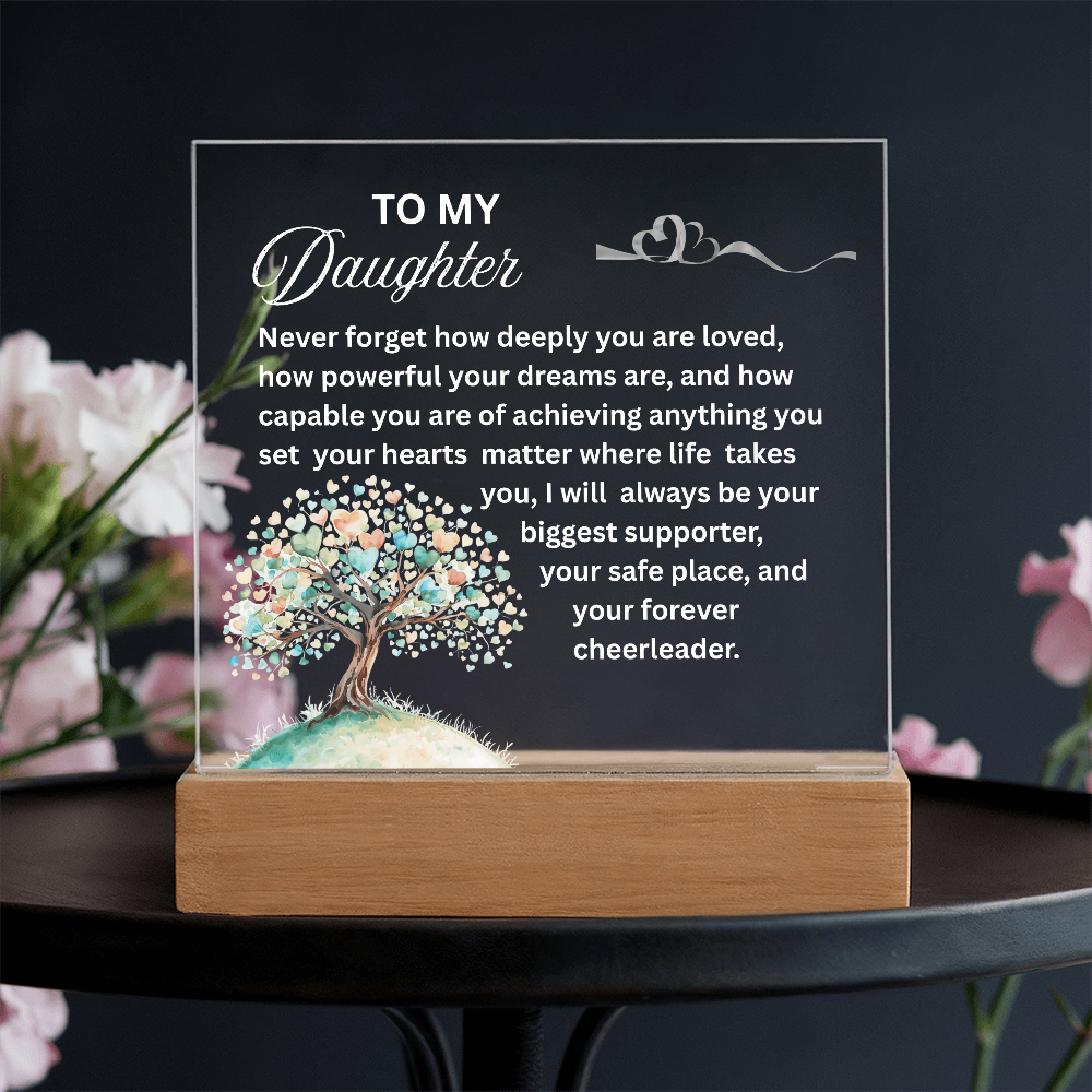 To My Daughter Personalized Acrylic Plaque