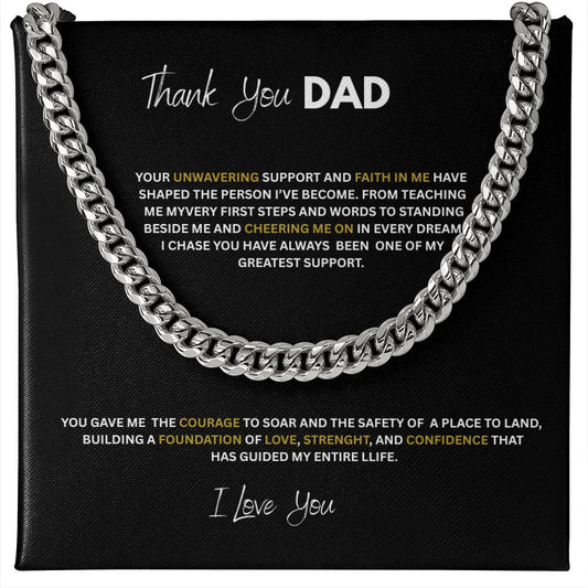 Cuban Link Chain w/ Lux Box   (Thank you Dad)
